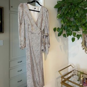 Topshop Satin Wrap Dress